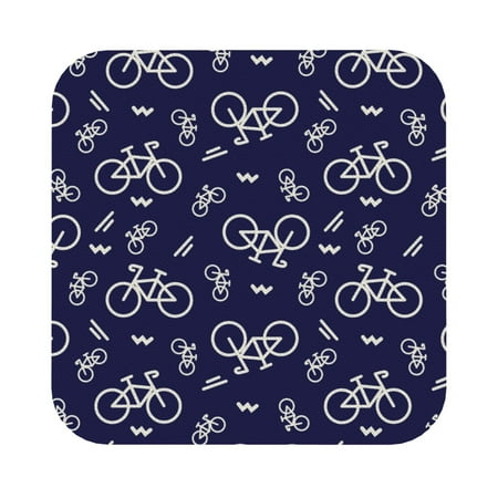 

Matuu Bicycle1 for Cup Coasters Set of 6 Leather Coasters Desk Coasters for Office Measures 4” x 4” Square
