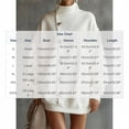thumbnail image 4 of Women Sweatshirt Sevevn High Mock Neck Oversized Tunic Fit Soft Fleece Side Metal Button Detail Long Sleeve For Fall Winter Daily Casual Wear, 4 of 9