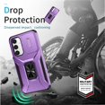 thumbnail image 4 of Funda para GANGXUN Samsung Galaxy S23 FE - Soporte metálico, Función magnética, Morado, 4 of 5