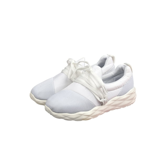 Daeful Espadrilles pour Femmes Entraînement Entraînement Physique Chaussures Athlétiques Sport de Plein Air Confort Chaussure de Course Blanc 4.5