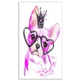 thumbnail image 2 of Design Art - Cute Pink Dog with Heart Glasses, 2 of 3