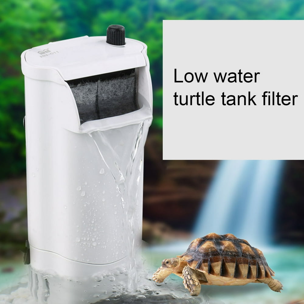 Windfall Aquarium Turtle Filter Quiet Low Water Level Filter Pump 3W