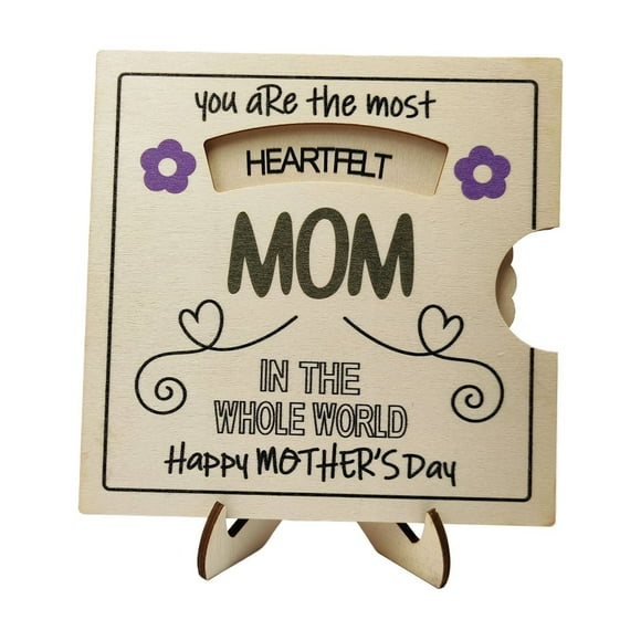 Mother's day gifts,Mother's Day Creative Decorative Wooden Plaque Wooden Plaque Interactive Home Decoration Conveying Love And Warmth