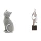 thumbnail image 1 of Figura De Gato De Resina, Escultura De Arte Abstracto, Adorno Decorativo De Animal Para Sala De Estar, Dormitorio, Oficina, Estantería, Mesa De Centro, Decoración, 1 of 8