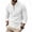 White*, variant on RUTAYY Men's Shirts Casual Fashion Solid Color Long Sleeve with Drawstring Stand Collar Stylish Tops Work Holiday Blouse