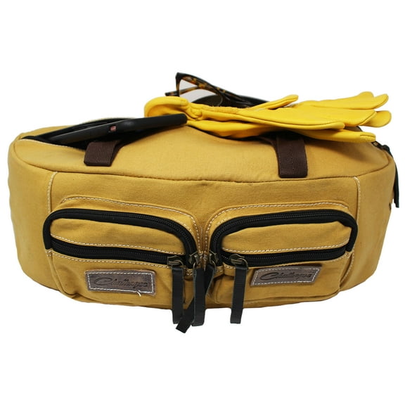 Horse Horse Western Trail Riding Saddle Canvas Cantle Bag Tan 102AA02TN