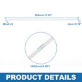 thumbnail image 3 of Unique Bargains Bike Bicycle Spokes 14G 280MM Mountain Bike Spokes carbon steel Silver 36Pcs, 3 of 8