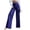 Blue, variant on ManxiVoo Women’s High Waist Draped Straight Leg Pants European Style Office Ready Professional Work Trousers XXXL Size Yellow