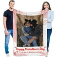 thumbnail image 4 of Custom Blanket with Photos and Text Customized Blanket Personalized Flannel Throw Blankets for Adult Kid Birthday Christmas Halloween Mothers Fathers Valentines Day Gift. (5 Photos, 48X32inch), 4 of 6
