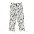 thumbnail image 4 of Goofa Carrot Rabbit Printed Soft Pajama Pants for Women, Wide Leg Comfy Casual Lounge Yoga Pants-Large, 4 of 9
