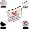 thumbnail image 3 of Crab Gift Crab Lover Makeup Bag Never Forget How Crabulous You are Cosmetic Bag Inspirational Gift, 3 of 5