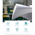 thumbnail image 3 of 1500 Sheets Laserjet Inkjet Copy Copier Paper, Premium Multipurpose Printer Paper Fax Photocopy Paper, 95 Brightness, 21 lb, 8.5''x11'' 500 Sheets/Ream, 3 Reams, 3 of 6