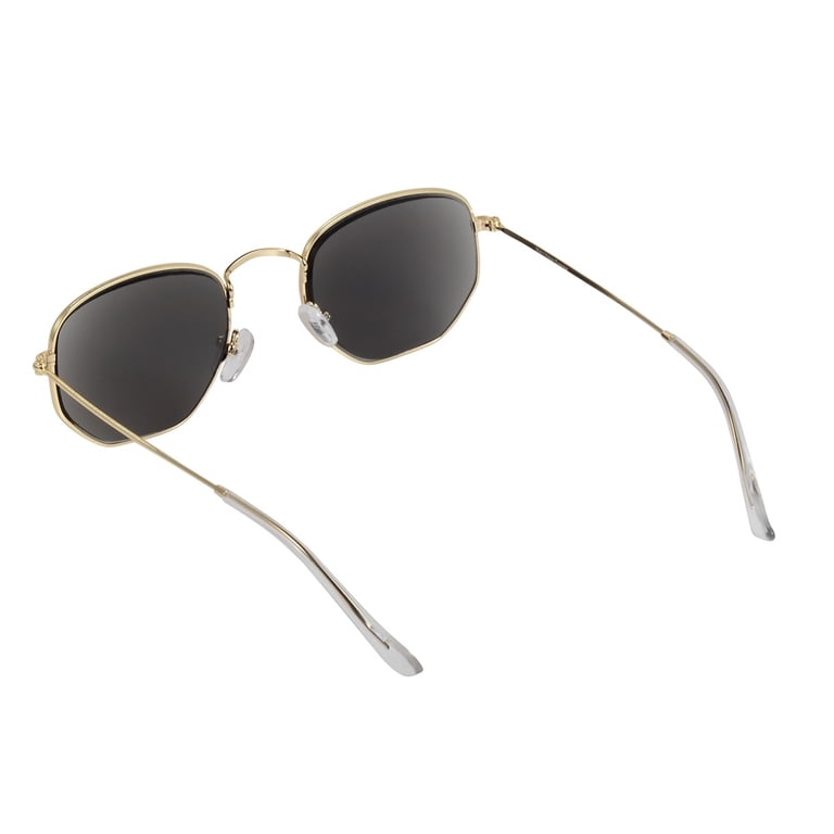 Real Glass Lens Hexagonal Sunglasses for Men Women UV400 Amazon.com: Pro Acme Hexagonal Sunglasses for Women Men, 100  main image 2