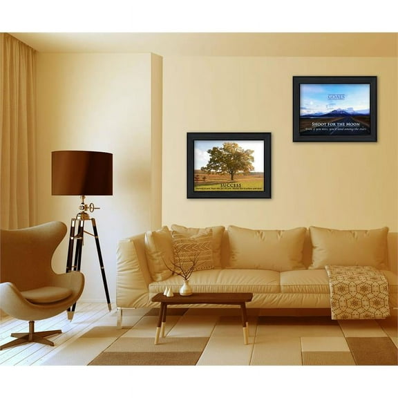 Success Collection By Trendy Decor4U Printed Wall Art Wood Multi-Color