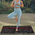 thumbnail image 5 of XYZCANDO Car Seats Cover Versatile Car Seat Protector for Swimming Running Beach, Car Seat Towel Cover Sweatproof, Thin Red Line Flag, 5 of 11