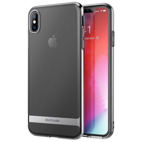 iPhone Xs Case, iPhone X Case, SUPCASE Unicorn Metro Series Slim Soft TPU Clear Cover for Apple iPhone X 2017/ iPhone Xs 2018 (Black)