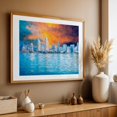 thumbnail image 5 of Sunset Skyline Reflections - Painterly Style - Coronado California Digital Art Unframed Wall Art Print 8 x 12 inches, 5 of 7