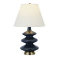 thumbnail image 3 of Henn & Hart TL0385 Carleta Matte Blue Triple Gourd Table Lamp, 3 of 10