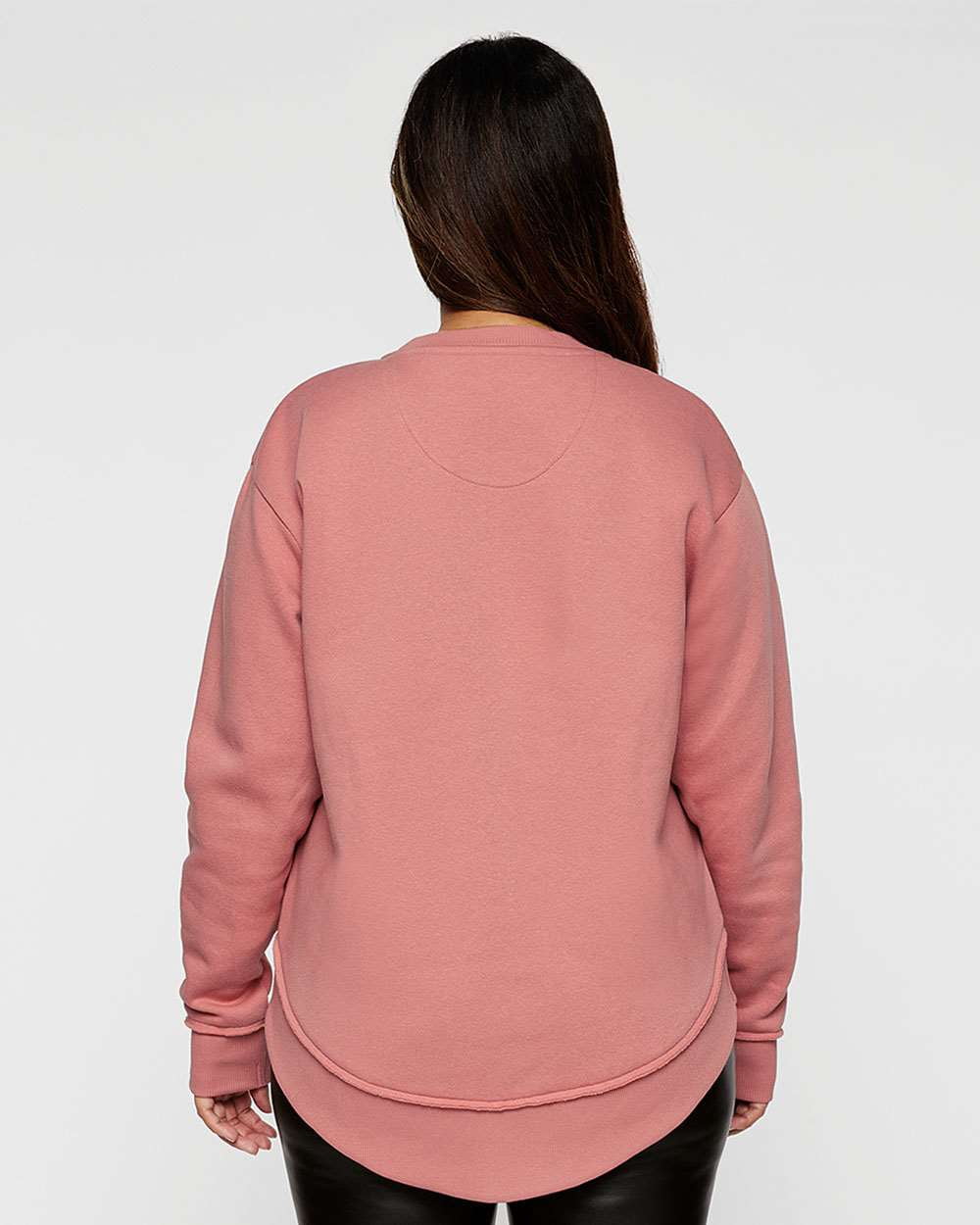 LAT Ladies Weekend Tunic Fleece - Women's Long Sleeve Relaxed Fit Sweatshirt