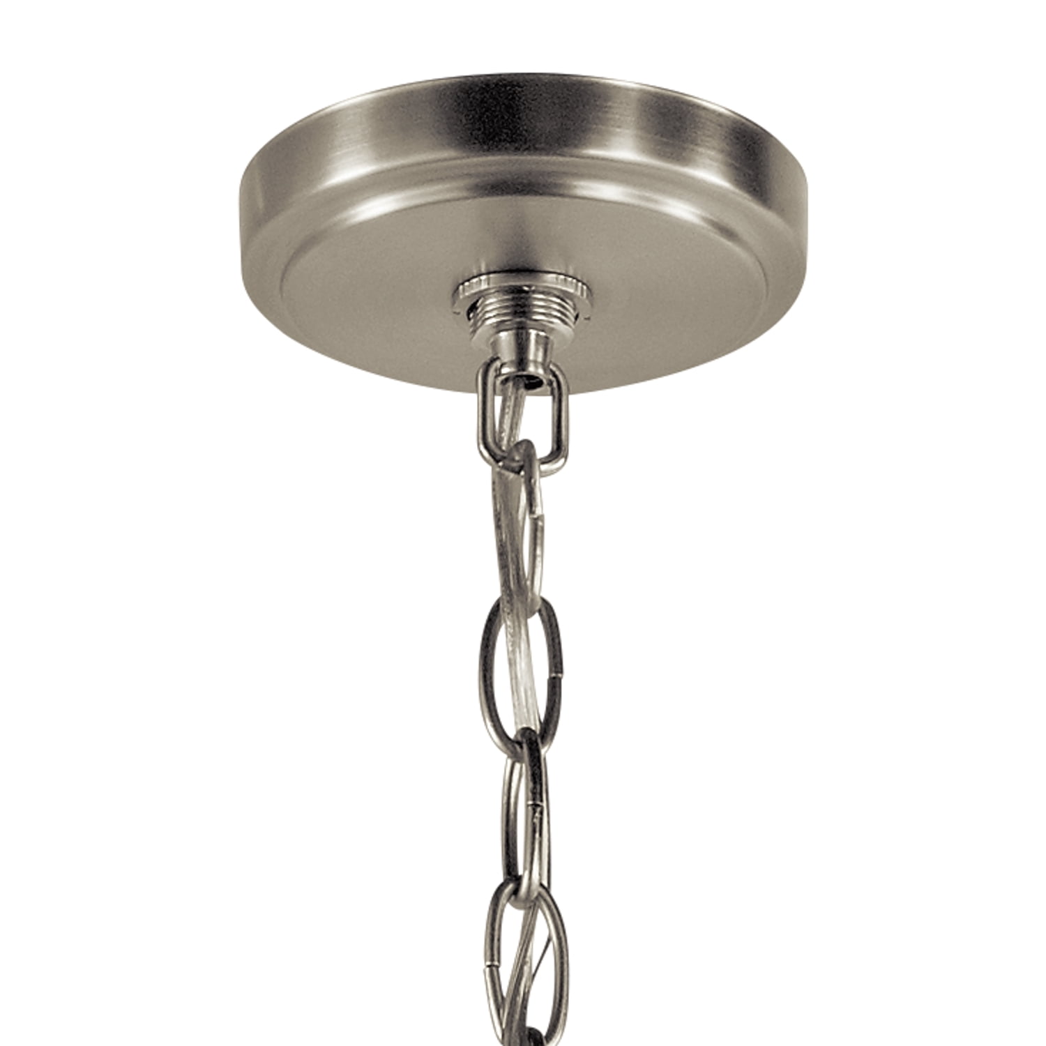 Kichler Winslow 5 Light Brushed Nickel Contemporary Chandelier with Clear Seeded Glass