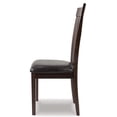 thumbnail image 4 of Signature Design by Ashley Contemporary Upholstered Dining Side Chair, Dark Brown Finish, 4 of 8