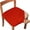 Red 388, variant on Solid Color Brushed High Elastic Chair Cover Soft And Comfortable Chair Seat Cover -proof And- Chair Slipcover Suitable For Dining Chair