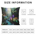 thumbnail image 5 of Orinice Trees Stream Graphic Decorative Cushion Throw Pillow Cover for Home Couch Living Room Bed Sofa Short Plush Pillow Covers 1PC 22x22in, 5 of 5
