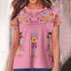 thumbnail image 2 of Estilo Étnico de Verano Superior de las Mujeres Impreso Cuello Redondo Manga Corta Superior, Tops Cortos para las Mujeres, 2 of 9