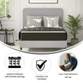 thumbnail image 4 of Flash Furniture Dream 10 Inch Hybrid Mattress, Full Size High Density Foam and Pocket Spring Mattress in a Box, CertiPur-US Certified Foam, White/Black, 4 of 14
