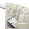 thumbnail image 4 of Blue Seahorse Coastal Swag Valances for Windows, Kitchen Curtains 36 Inch Length 2 Panels Set, Summer Beach Nautical Ocean Coral Vintage Short Curtains for Small Windows Cafe Curtains 28"x36", 4 of 8