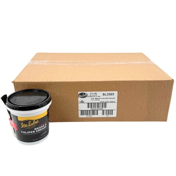 Sta Lube Synthetic Brake and Caliper Grease 12oz Tub w/ Brush SL3303 CRC, Case of 12