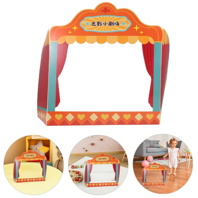 UPGRATOR Chinese Puppet Stage for Traditional Culture Learning and Interactive Play 1Pcs