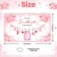 thumbnail image 3 of 5.9x3.6FT Valentine's Day Baby Shower Backdrop A Little Sweetheart is on The Way Photography Background Valentines Day Baby Shower Party Decorations Banner Supplies Photo Booth Props, 3 of 6