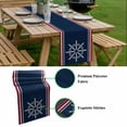 thumbnail image 5 of Navy Blue Red Stripe Table Runner - 72 Inch Long, Kitchen Dining Table Runner Dresser Scarves, Coastal Nautical Rudder Farmhouse Farmhouse Decor for Coffee Tables Wedding Party Banquet, 5 of 8