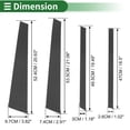 thumbnail image 4 of Pegatina anti rasguños de moldura de ventana del pilar de la puerta Unique Bargains cubierta exterior para BMW X5 2007-2013 patrón de fibra de carbono negro 8 Pcs, 4 of 7