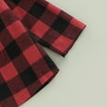 thumbnail image 7 of KOMOO Kids Toddler Plaid Button Shirt Long Sleeve Lapel Plaid Shacket Jacket Baby Xmas Jackets, 7 of 7