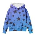 thumbnail image 2 of XXWXYD Teen Girls Hooded Sweatshirt Cute Star Graphic 𝖸𝟤𝖪 Oversized Pullover Top Trendy 𝖯reppy Clothes Fall Winter, 2 of 4