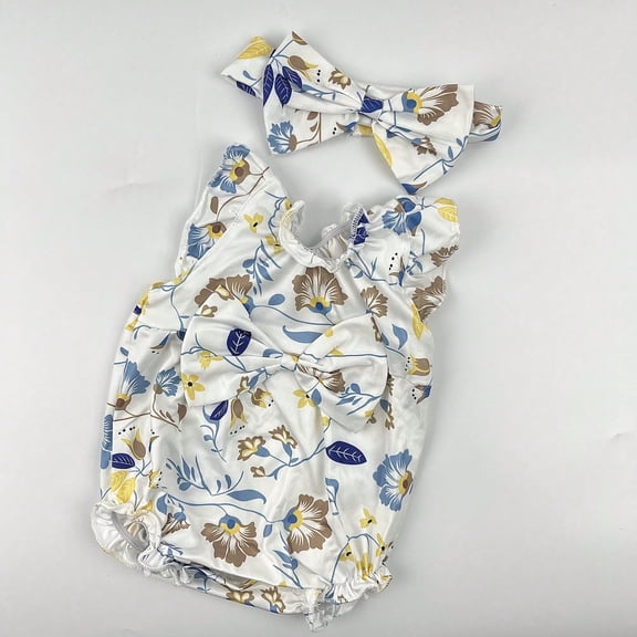 BZDOLL 17-22 Inch Floral Print Set Baby Doll Clothes, Reborn Baby Doll Clothes For 17-22 Inch Newborn Baby Doll Outfit Accessories Fit 17-22 Inch Baby Doll