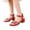 Red, variant on XinghaiYIDE Girls Low Heel Sandals,Kids Open Toe Ankle Strap Dress Shoes,Sparkly Rhinestone Buckle Heeled Sandals for Party/Wedding,Little/Big Kid Princess Shoes,US 11-4 Purple