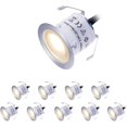 thumbnail image 1 of Kit de luces LED para cubierta de bajo voltaje, iluminación empotrada blanca cálida impermeable para cubierta, iluminación de piso, 1 of 5