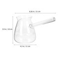 thumbnail image 3 of Dosaele 2pcs Coffee Pot Glass Stovetop Tea Pots Tearoom Side Handle Teapot Kettle Random Style, 3 of 10