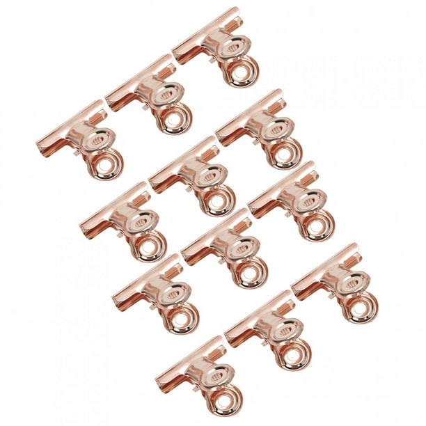 Pinzas para Pellizcar Uñas ANGGREK 12 Piezas Curva C Clips Oro Oro Rosa