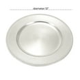 thumbnail image 3 of DecMode 13" Round Silver Melamine Charger, Set of 8, 3 of 7