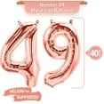 thumbnail image 3 of PARIS PRODUCTS - 49th Birthday Rose Gold Balloons & Number 49 Mylar Balloon, 49th Birthday Party Decor, 49th Birthday Decorations for Women, 49th Birthday Decorations Women 49, 3 of 4