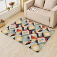 thumbnail image 2 of 5 x 6 Area Rug Geometric Rugs, Colorful Carpet for Living Room Bedroom Modern Abstract Patterned Indoor Home Decor, Non Slip Soft & Low Pile Large Washable Rug ZH&142, 2 of 7