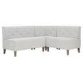 thumbnail image 4 of Powell Augusta Upholstered Corner Dining Breakfast Nook, Seats 5, Light Gray, 4 of 11