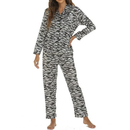 

2 Pieces Pyjamas Ladies Womens Pjs Long Sleeve Soft Nightwear Sleepwear Set