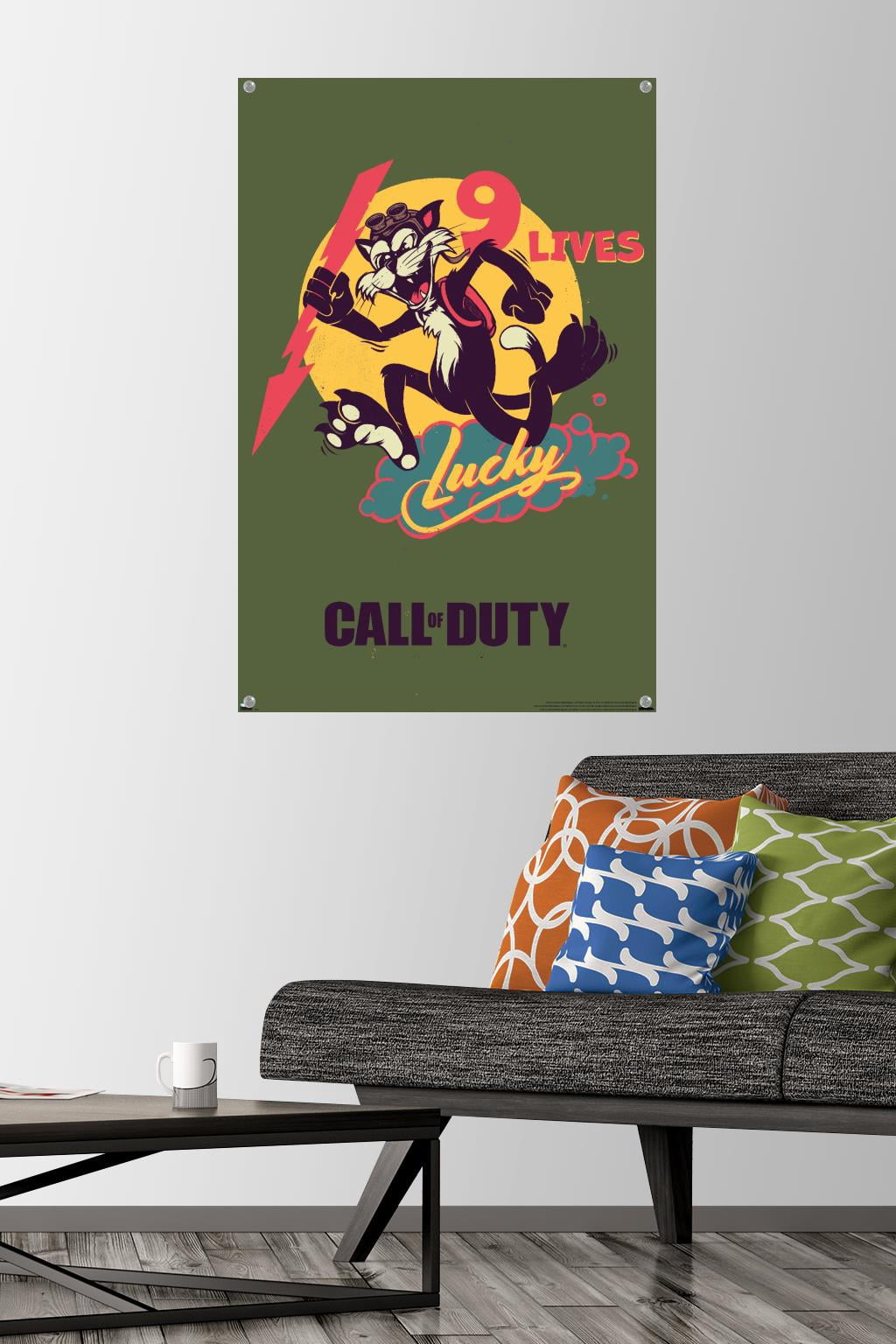 Call of Duty: Vanguard - 9 Lives Wall Poster with Pushpins, 22.375" x 34"