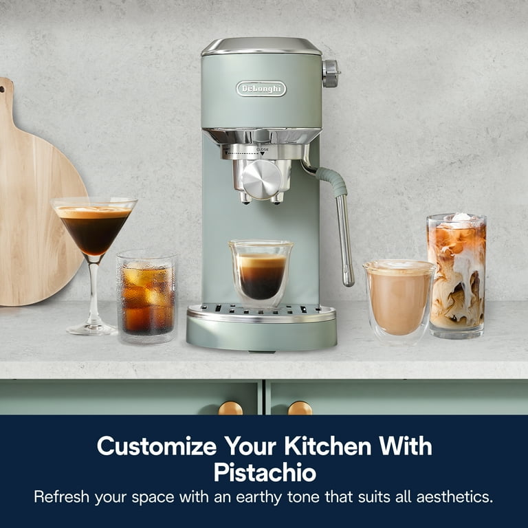 De'Longhi, Dedica Duo Espresso Machine, Compact, Pistachio