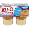 Jell-O Dulce de Leche Sugar Free Ready-to-Eat Pudding Cup Snack, 4 Count, Plastic Cups